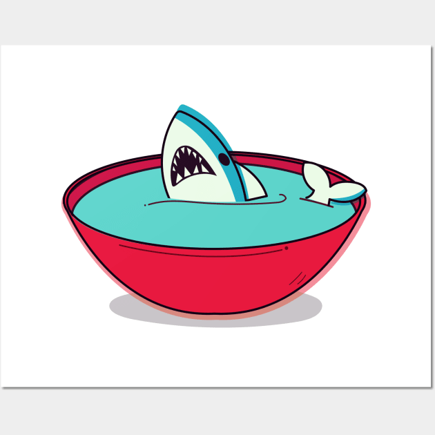 Shark Fin Soup Wall Art by nickemporium1